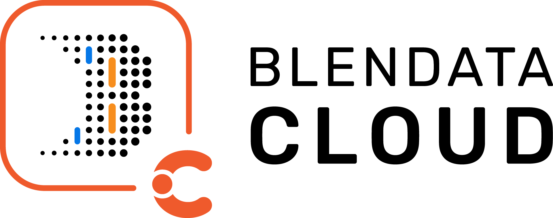 Blendata Cloud Logo แนวนอน