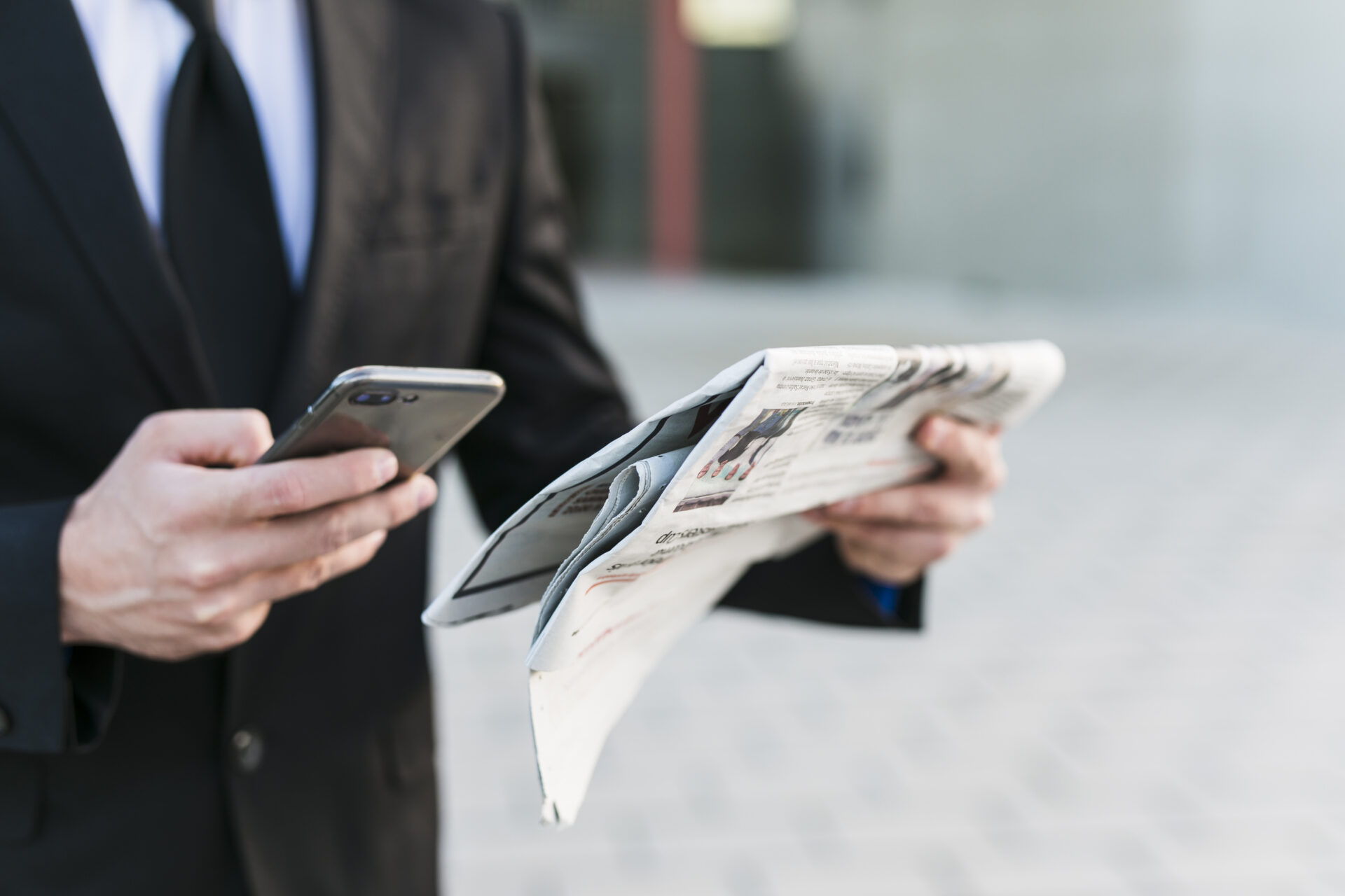 business man using his mobile phone